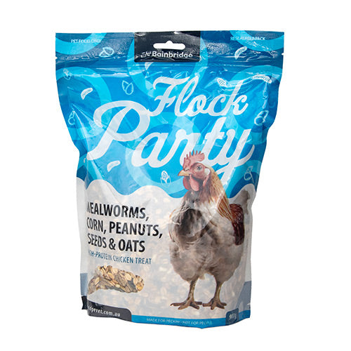 Flock Party - Mealworms, Corn, Peanuts, Seeds & Oats (Min order QTY 6)