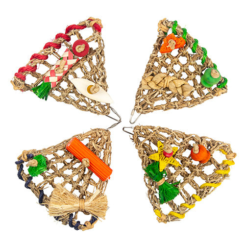 Bird Toy - Naturals - Pizza Party (4Pk)
