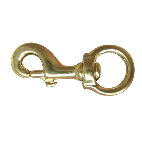 Round Eye Swivel Hook - Brass Snap 10mm