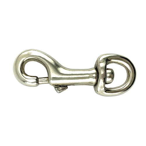 Round Swivel Eye Snaphook - Nickel Plated 12mm