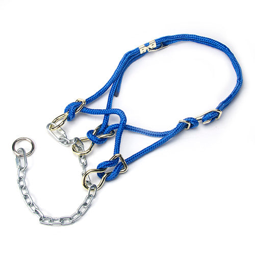 Hackamore Halter Calf - Blue
