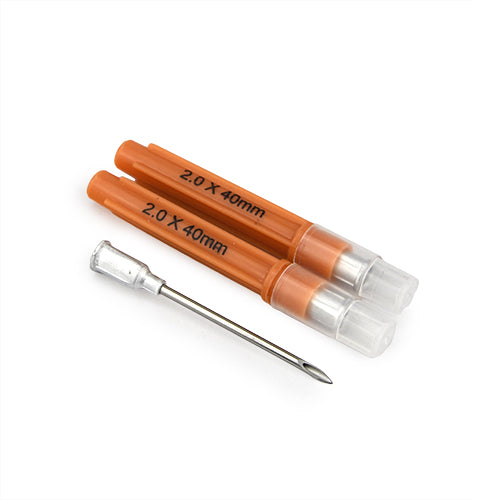 Aluminium Hub Needles 14g 1 1/2" - 100 Pack