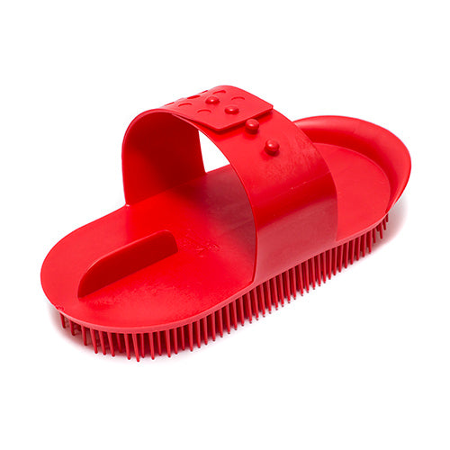 Plastic Massage Curry Comb - Large - Red