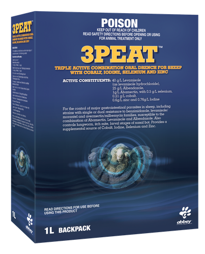 3PEAT™ Triple Active Combination Oral Drench for Sheep