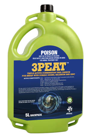 3PEAT™ Triple Active Combination Oral Drench for Sheep