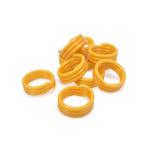 Spiral Leg Bands - Yellow (20)