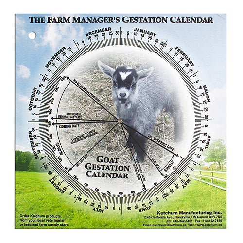 Gestation Calendar - Goat