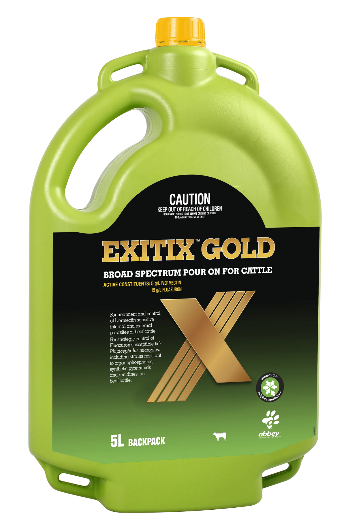 EXITIX™ GOLD Broad Spectrum Pour On for Cattle