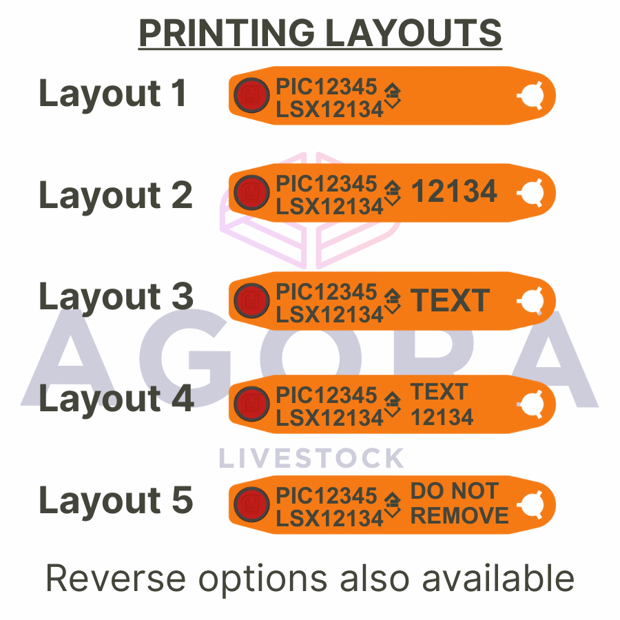 Leader Products Multipin NLIS EID Sheep Ear Tags