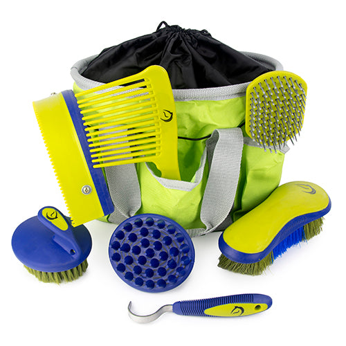 Grooming Kit -  Grey/Mint