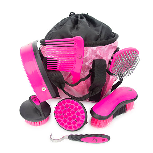 Grooming Kit - Glitter - Pink/Black