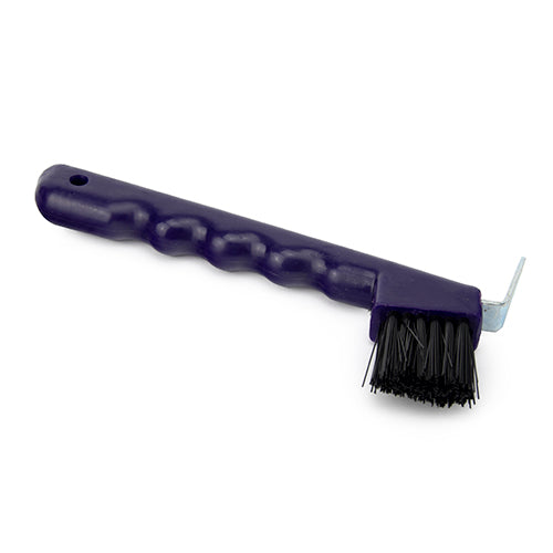 Hoof Pick With Brush - Purple
