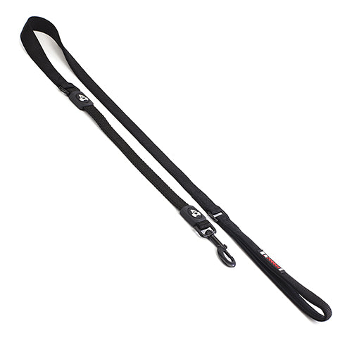 Nylon Dog Lead Premium with Shock Absorb - 2.5cm x 120cm Black