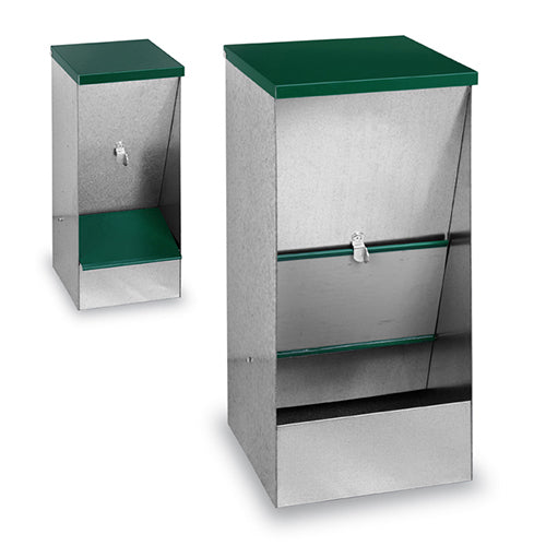 Galvanised Dog Feeder - Self Feeder Small 5kg