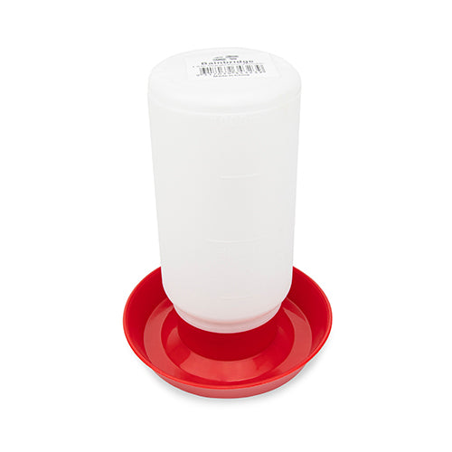 Poultry Drinker - Straight - 1 Litre - Red