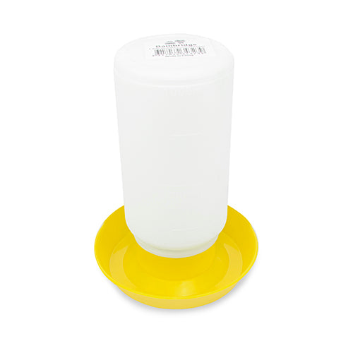 Poultry Drinker - Straight - 1 Litre - Yellow