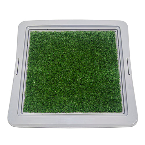 Training Pad Holder with Synthetic Grass