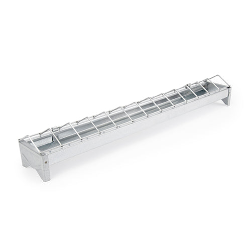 Galvanised Feed Trough Chicks - 50cm