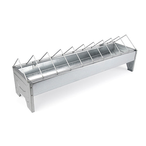 Galvanised Feeding Trough Chickens - 50cm