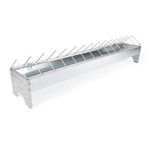 Galvanised Feeding Trough Chickens - 75cm