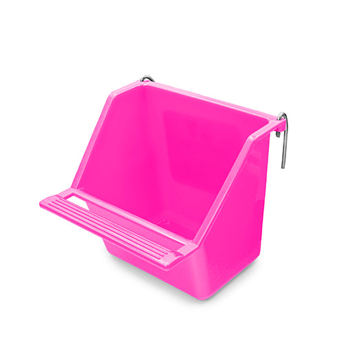 Coop Cups Plastic with Perch - Large 11.5cm Pink