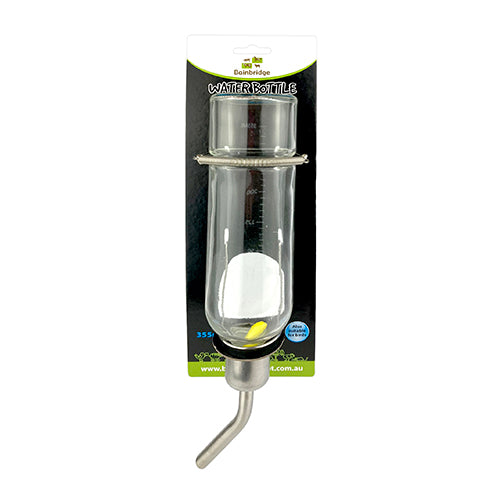 Glass Water Bottle Small Animal - 350ml
