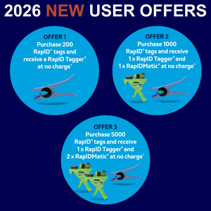 Allflex RapID NLIS EID Sheep Ear Tags