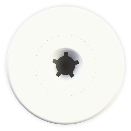 Enviro / Button Male White NLIS EID Cattle Tag