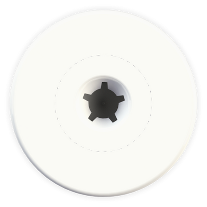 Enviro / Button Male White NLIS EID Cattle Tag