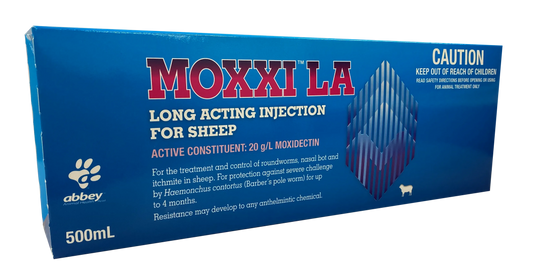 MOXXI™ LA Long Acting Injection for Sheep