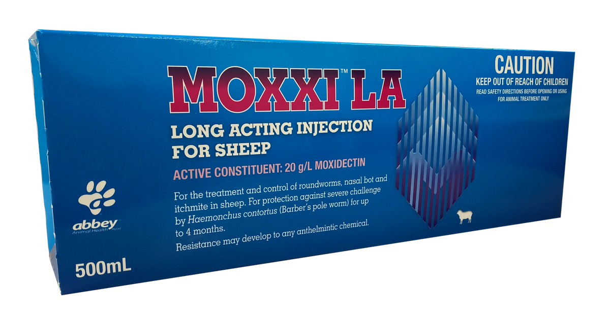 MOXXI™ LA Long Acting Injection for Sheep