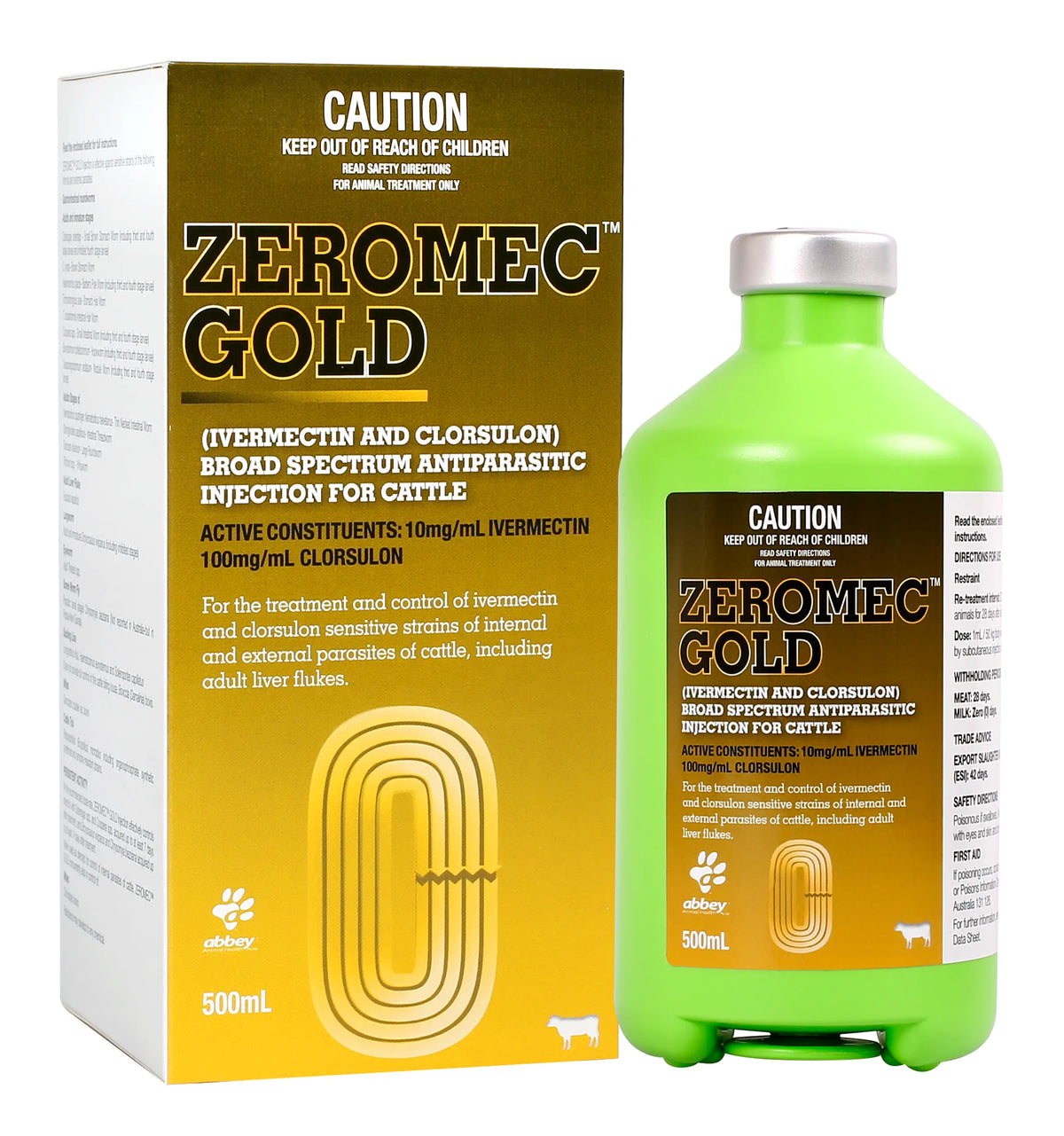 ZEROMEC™ GOLD Broad Spectrum Antiparasitic Injection for Cattle