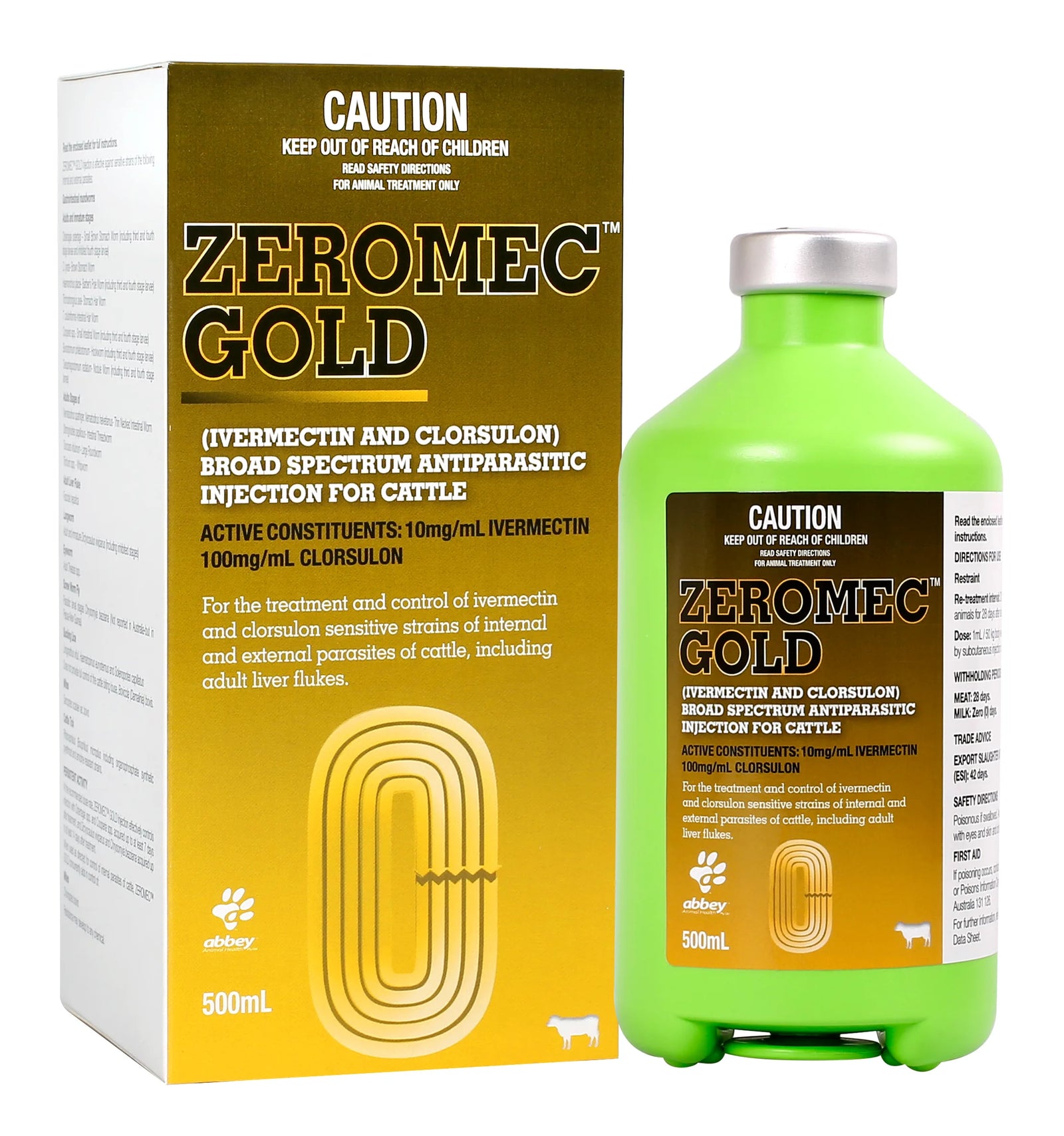 ZEROMEC™ GOLD Broad Spectrum Antiparasitic Injection for Cattle